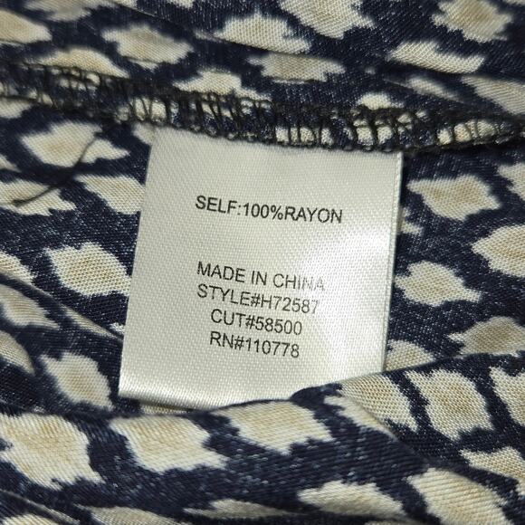 Azel Hazel Womens L Pants Crop Wide Leg Flowy Lightweight Boho Hippie Festival - Picture 16 of 16